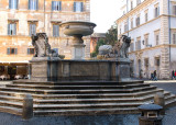 Fountain in front of Santa Maria in Trastevere