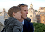 Peter and Sam looking into the Forum