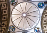 Chapel ceiling designed by Brunelleschi, terracotta medallions by Luca della Robbia
