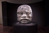 BLURRY.  A Colossal Head at the exhibit entrance - mImg 1938