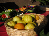 Fruit basket at CSs retirement lunch