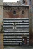 Little church, Etruscan style with dark and white marble rows