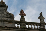 Statues above