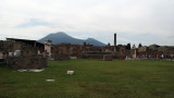 Forum with Vesuvius looming beyond