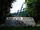 Winter Olympics monument, Piazza Carlo Felice