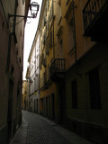 Deserted back alley