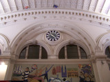 Interior shot of train station