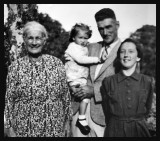 My grandma, sister Marie, Dad and sister Lesley