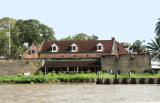 Fortress Zeelandia seen from the Suriname River<br/>Fort Zeelandia gezien vanaf de Suriname Rivier
