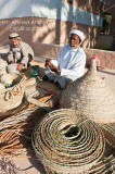 Handcrafts from palm tree leaves