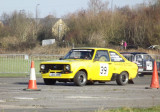 Mk2 Yellow Ford escort in cones rally sprint.jpg