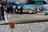 Cady ashore before the race
