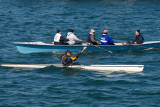 Epic surf ski and no. 7 (Joseph Antoine) before the race