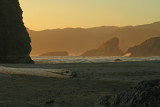 The Golden Hour at Meyers Creek Sea Stacks, OR