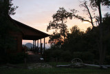 side porch at sunset
