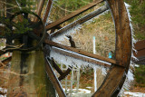 Ice on the water wheel.