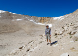 Starting up the steep part of New Army Pass.