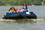 Caitlins (3) first tubing adventure