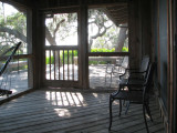 Screen porch and deck at Cedar House