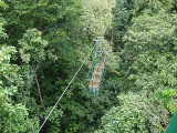 Empty Skyride gondola.