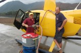 Pumping gas at Ouinne