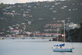 Sailboat in Charlotte Amalie Harbor