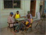 A Domino Game in  Anse La Raye