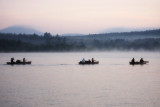 canoers get an early start.