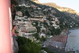 view onto Positano from hotel