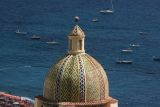 last look onto lovely dome of Positano church