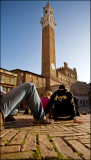 Chilling on Siena Piazza del Campo