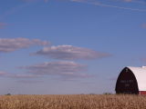 Howl a Day Inn, blue skies and oceans of corn