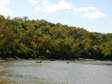 Enjoying the river on a gorgeous fall day