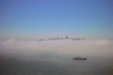 San Francisco Through The Fog From No of Golden Gate