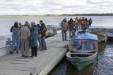 Conference participants heading to Moose Factory