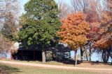 Picnic Tables Put Away For The Year