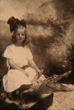 Elleen Roseberry Cady riding an Alligator