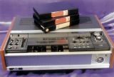 Elvis JVC U matic 3/4 VCR with Monty Python tapes