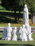 Statuary at Oblates Shrine of Our Lady of Grace in Colebrook, NH