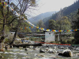 Bridge over the Wang Chhu, Bhutan