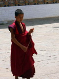 A bhuddist monk, Punakha Dzong