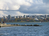 View of Vancouvers Vanier Park from Stanley Parks Second Beach area