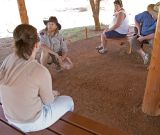Isaac tells an Aboriginal story