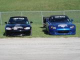 My car, and Drews in our pits