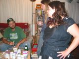 Afghan dinner: Zoo, Rachel, and Sage