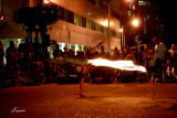 night photography fire busker 6644