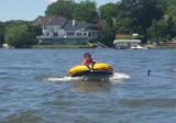 Tubing time at Geist Lake, in Indy