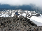 Climber on Talus Pile