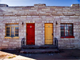 A photo of the original Cactus Motel units, now closed and in disrepair