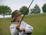 Enthusiastic Young Angler